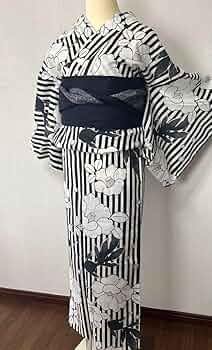 浴衣　新品　F utatane｜utatane Fサイズ 浴衣3点セット 先染めベージュ風